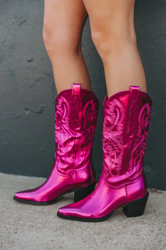 Danilo Western Boots - Raspberry sold by Buddy Love