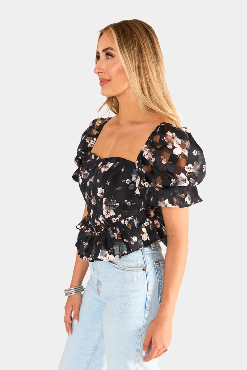Chloe Bustier Top - Flower Basket sold by Buddy Love product image thumbnail 4