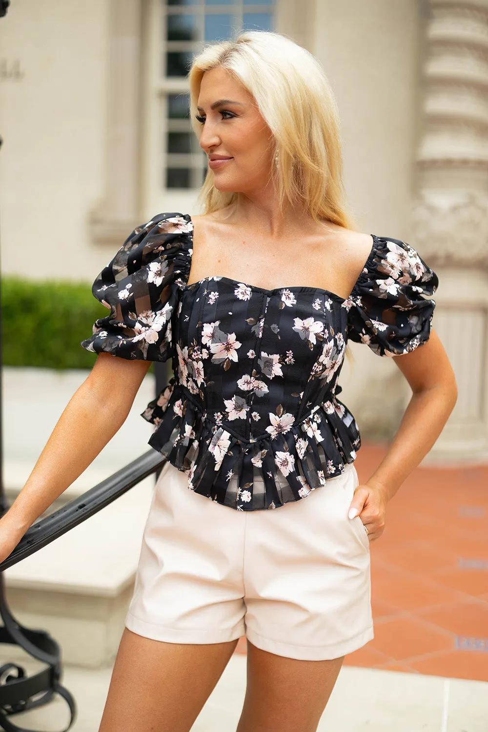 Chloe Bustier Top - Flower Basket sold by Buddy Love product image thumbnail 2