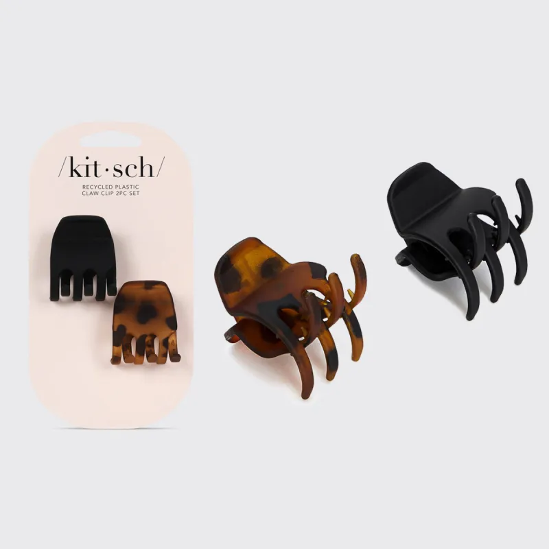 Eco-Friendly Medium Claw Clips 2pc set - Black sold by Buddy Love