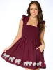 The Bulldog Smocked Sequin Dress | Mississippi State sold by Buddy Love