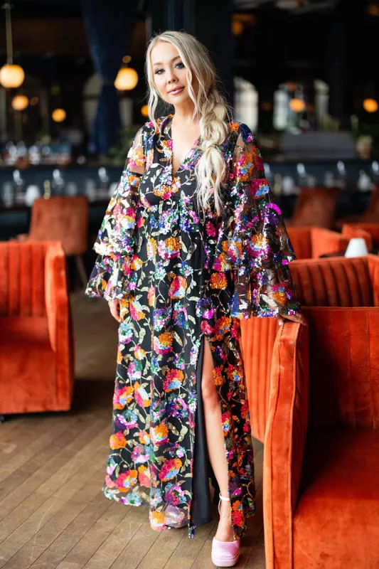 BuddyLove Colette Long Sleeve Maxi Dress - Charmed sold by Buddy Love