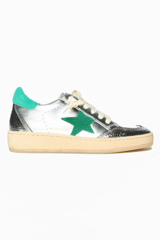 Denisse Sneaker - Green/Silver sold by Buddy Love