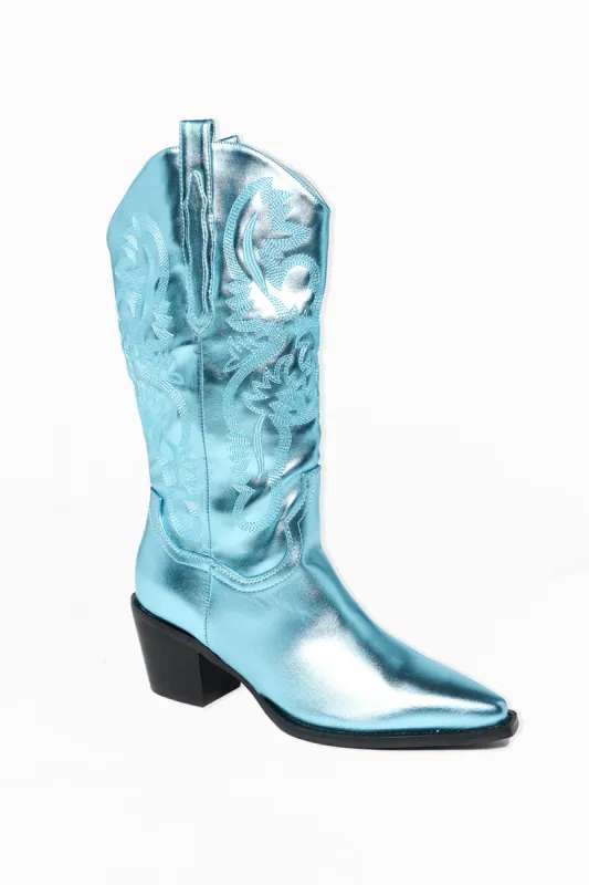 Danilo Western Boot - Blue sold by Buddy Love