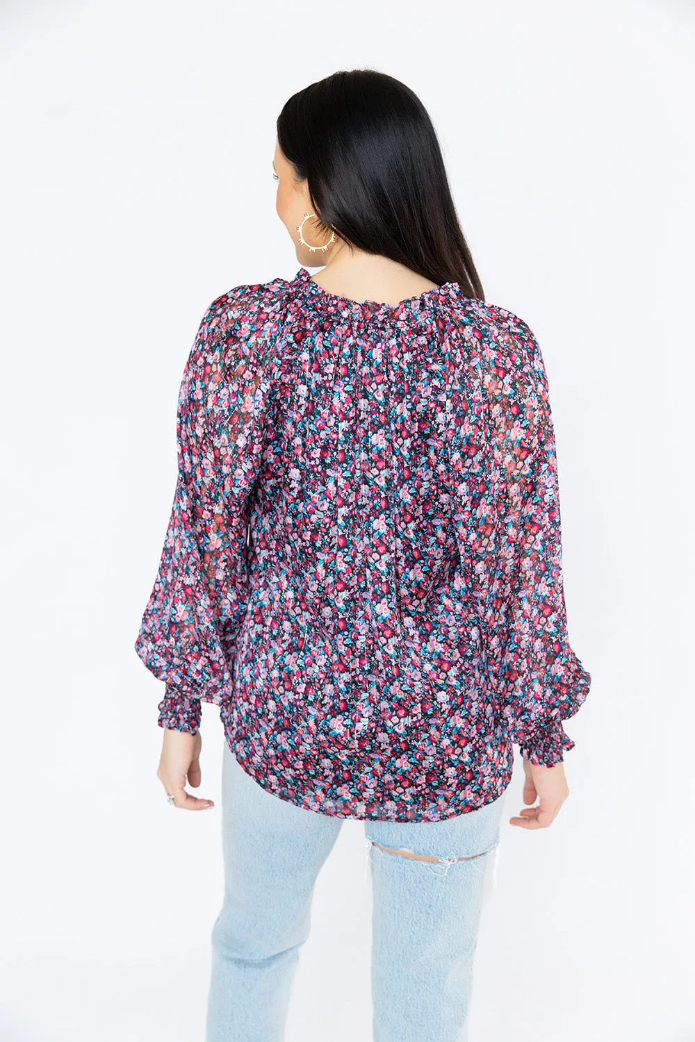 Haddie Long Sleeve Blouse - Passion Punch sold by Buddy Love product image thumbnail 5