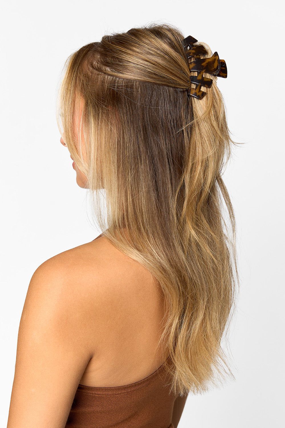 Teleties Medium Hair Clip - Tortoise sold by Buddy Love