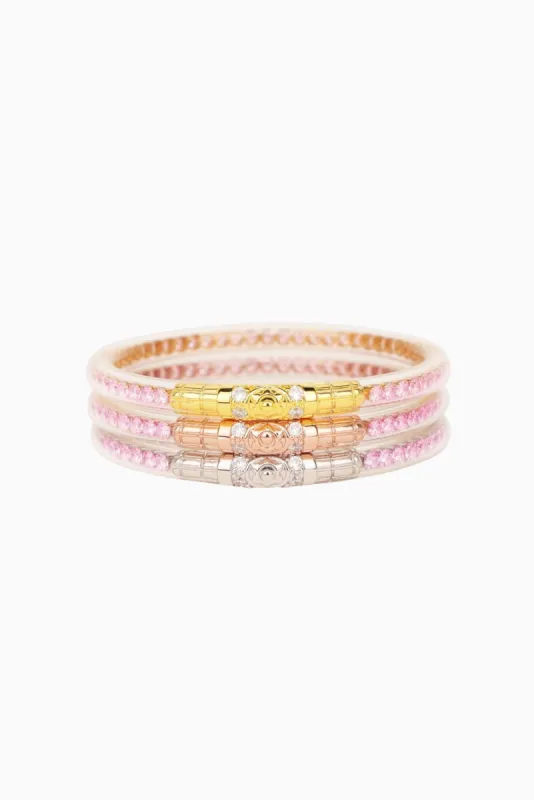 BuDhaGirl Three Queens Bangles - Petal Pink sold by Buddy Love