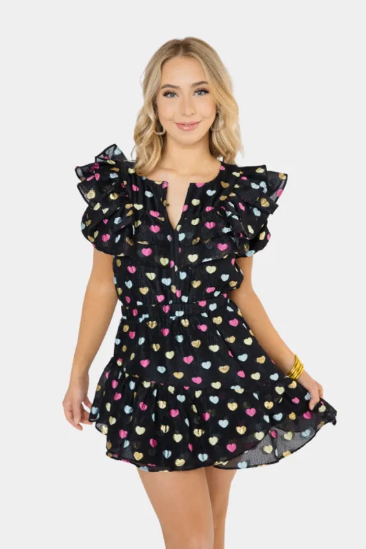 Norma Ruffle Sleeve Mini Dress - Nobodys Darling sold by Buddy Love