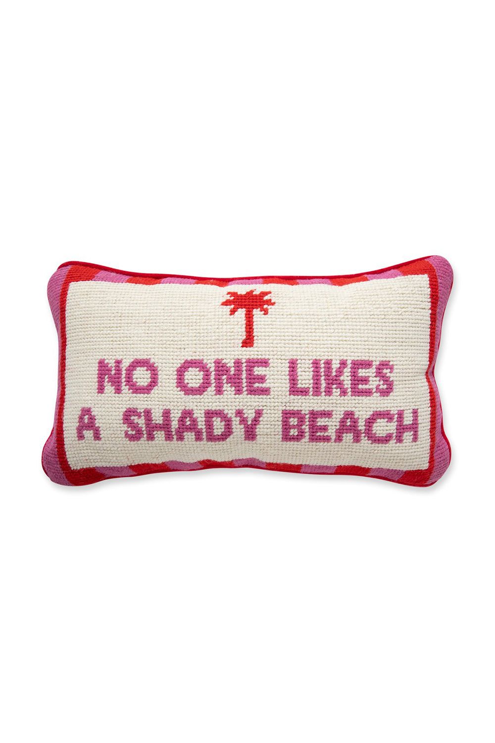 Shady Beach Needlepoint Pillow sold by Buddy Love