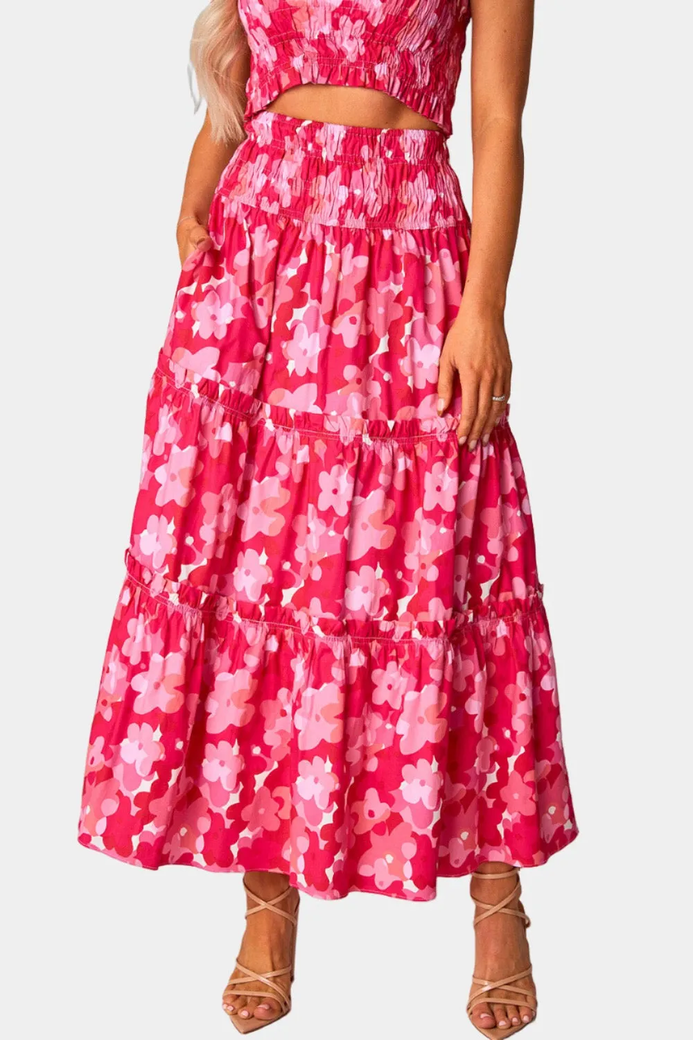 Tamra Smocked Two-Piece Set - Posies sold by Buddy Love product image thumbnail 4