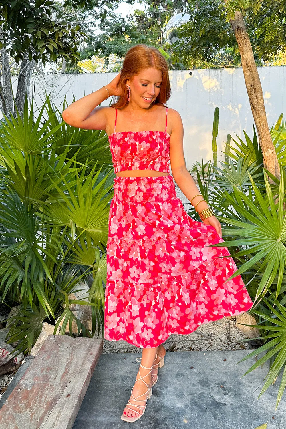 Tamra Smocked Two-Piece Set - Posies sold by Buddy Love product image thumbnail 2