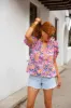Essie Ruffle Short Sleeve Top - Feelin' Butterflies sold by Buddy Love