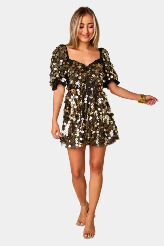 Colby Puff Sleeve Mini Dress - Pennies From Heaven sold by Buddy Love