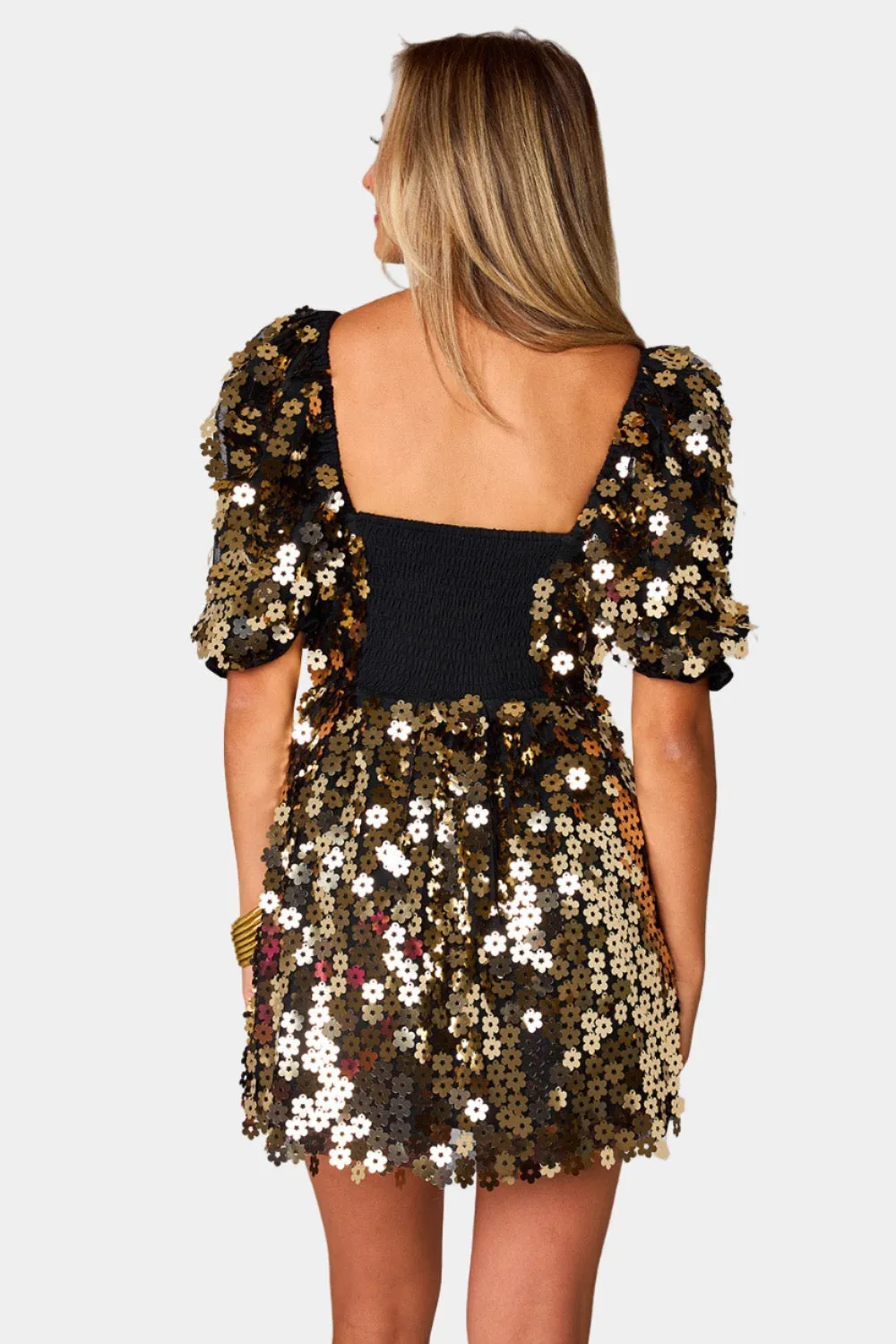 Colby Puff Sleeve Mini Dress - Pennies From Heaven sold by Buddy Love product image thumbnail 4