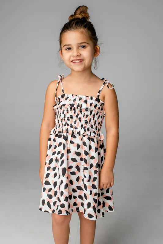 Vivienne Girl's Mini Dress - Flamingo sold by Buddy Love