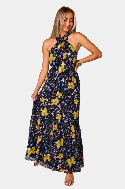 Pepper High Neck Maxi Dress - Enchanted sold by Buddy Love