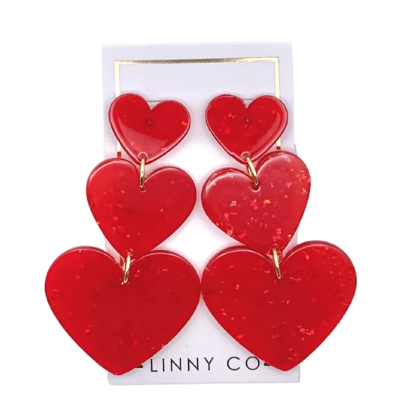 Penny Earrings - Hot Tamale Red made by Buddy Love