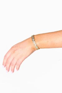 Happy CZ Cuff - Gold sold by Buddy Love