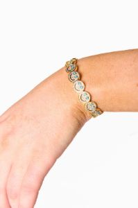 Happy CZ Cuff - Gold sold by Buddy Love