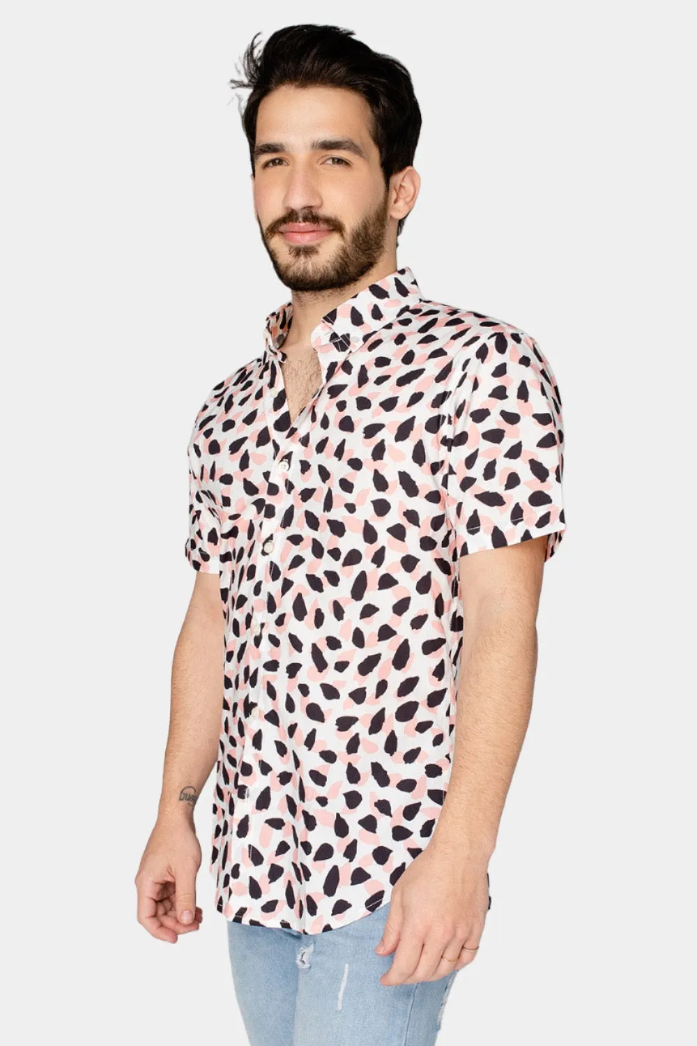 Robert Button Down Dress Shirt - Flamingo sold by Buddy Love product image thumbnail 2