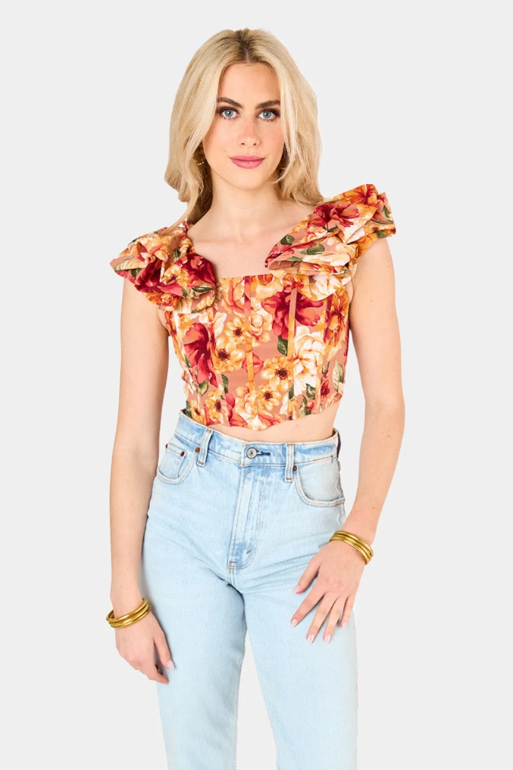 Della Corset Top - Harvest sold by Buddy Love