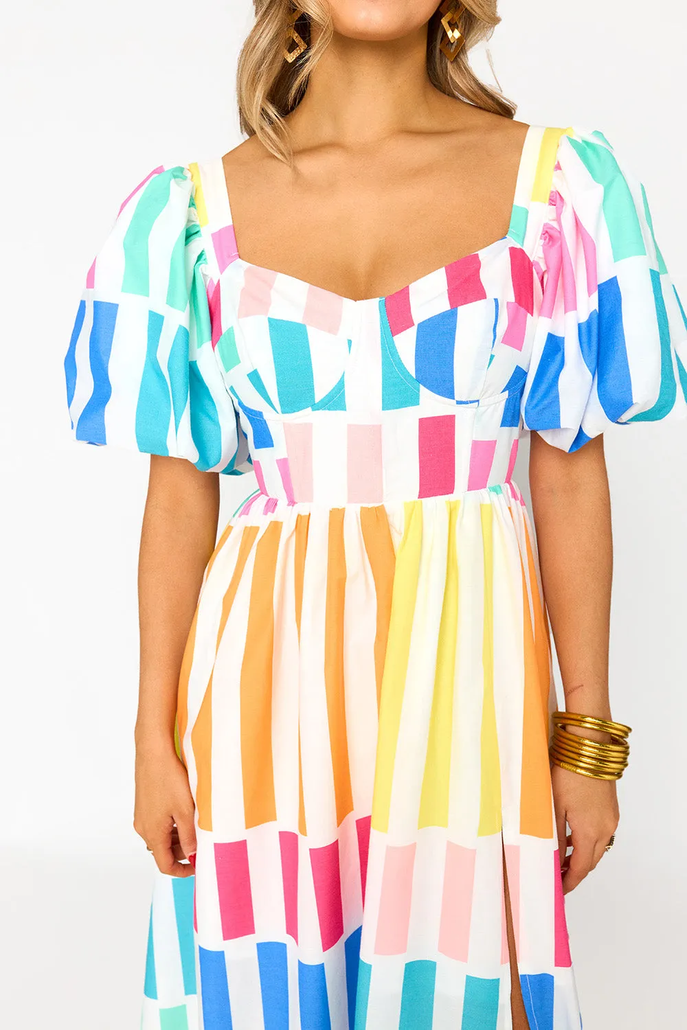 Jacqueline Sweetheart Neckline Midi Dress - Newport sold by Buddy Love product image thumbnail 4