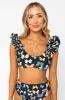 Mariposa Ruffle Shoulder Bikini Top sold by Buddy Love