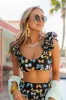 Mariposa Ruffle Shoulder Bikini Top sold by Buddy Love