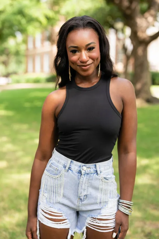 BuddyLove Jada Halter Bodysuit - Panther sold by Buddy Love