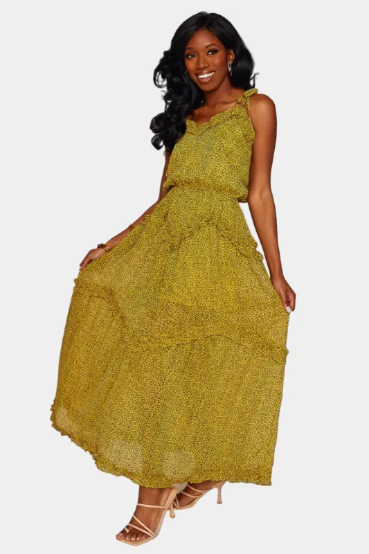 Rori Tie-Shoulder Maxi Dress - Wild sold by Buddy Love