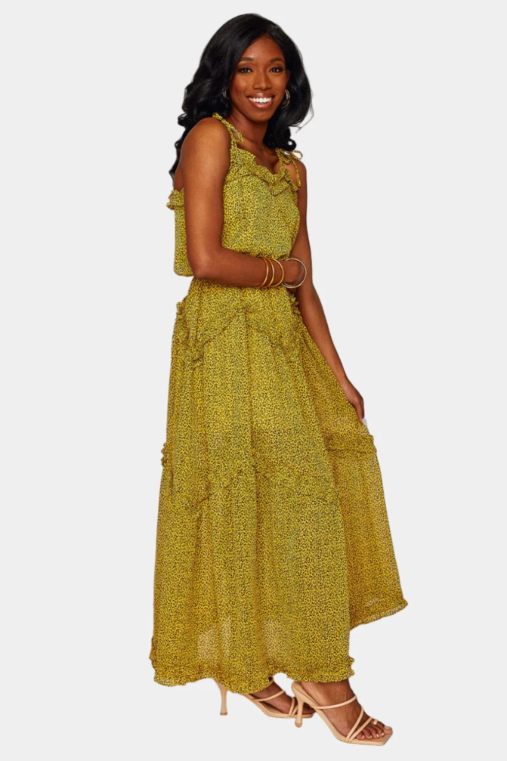 Rori Tie-Shoulder Maxi Dress - Wild sold by Buddy Love product image thumbnail 3