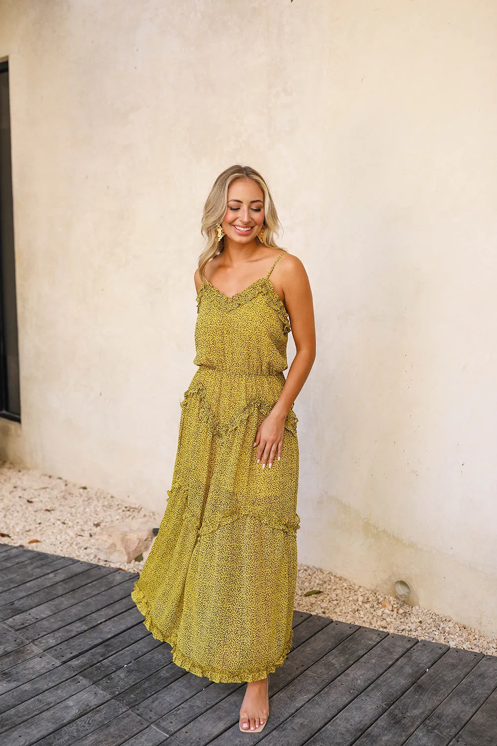 Rori Tie-Shoulder Maxi Dress - Wild sold by Buddy Love product image thumbnail 2