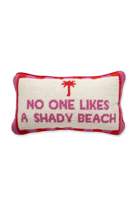 Shady Beach Needlepoint Pillow sold by Buddy Love