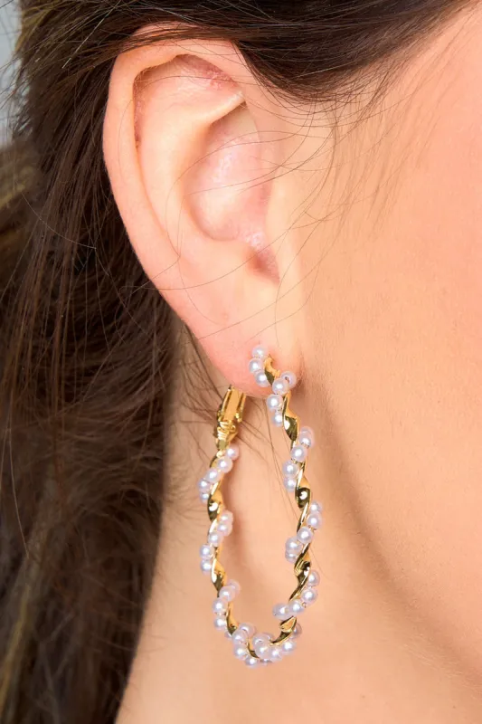 Mac Hoop Earrings - Gold sold by Buddy Love