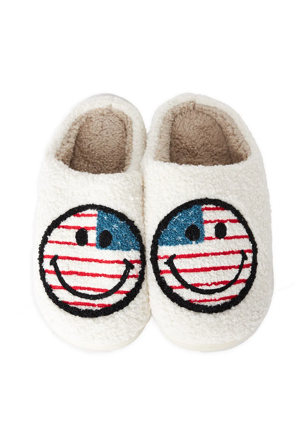Melody Smiley Face Slippers - USA sold by Buddy Love