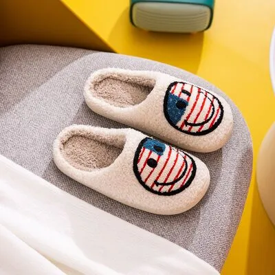 Melody Smiley Face Slippers - USA sold by Buddy Love product image thumbnail 5