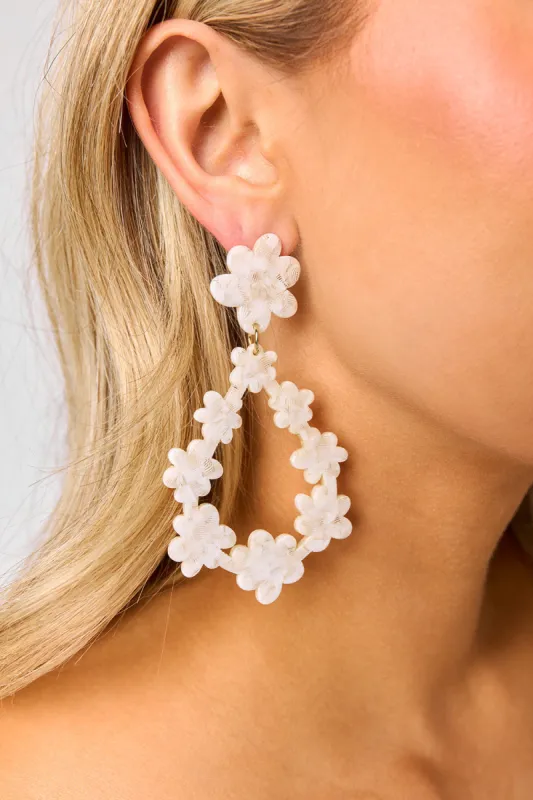 Bianca Statement Earrings - White Shell sold by Buddy Love