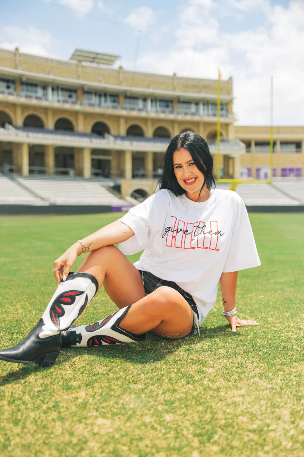 BuddyLove Marshall Oversized Graphic Tee - Give Them Hell sold by Buddy Love product image thumbnail 5