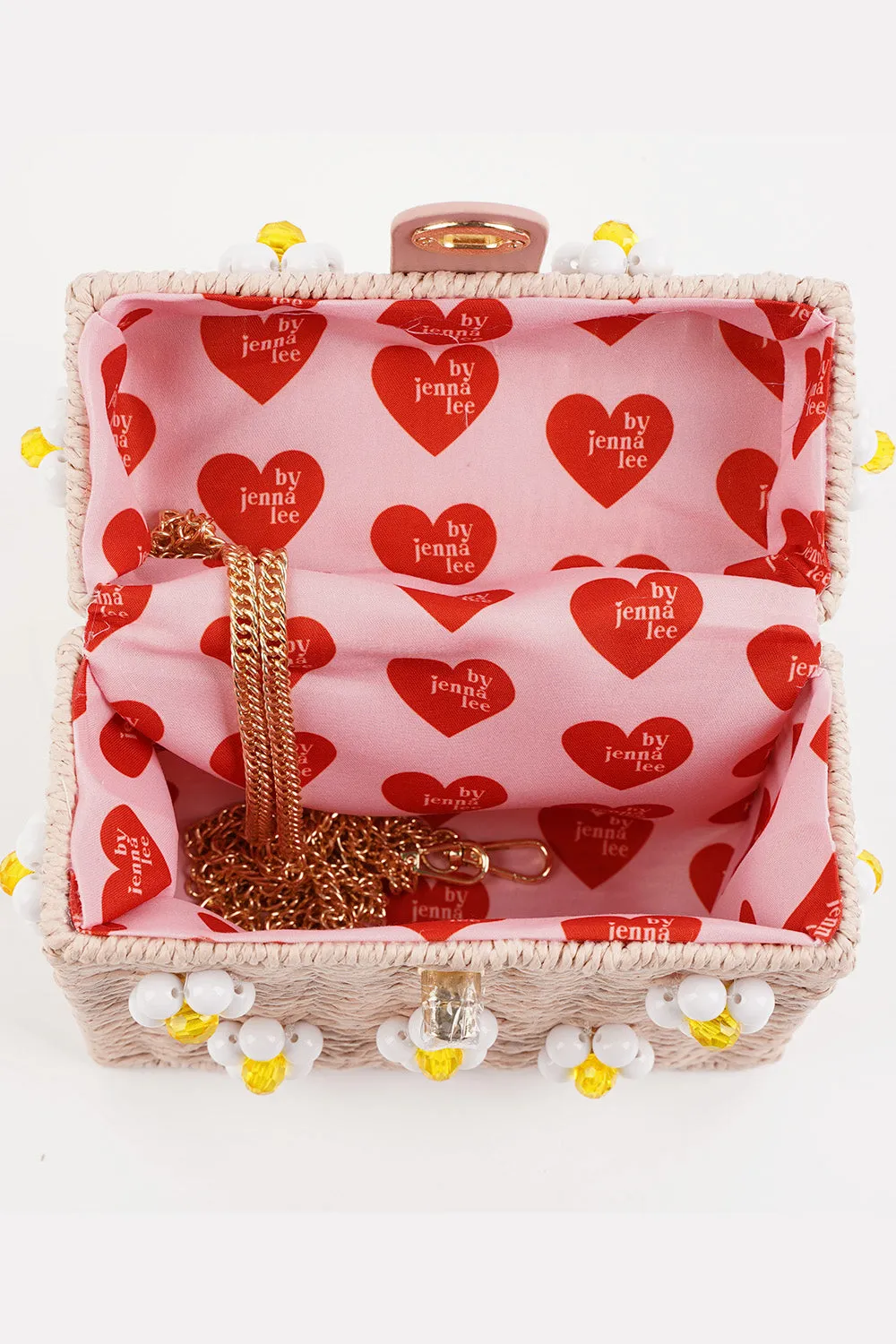 Daisy Bag - Light Pink + White sold by Buddy Love product image thumbnail 4