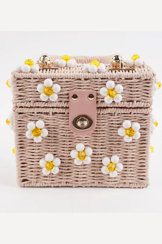 Daisy Bag - Light Pink + White sold by Buddy Love