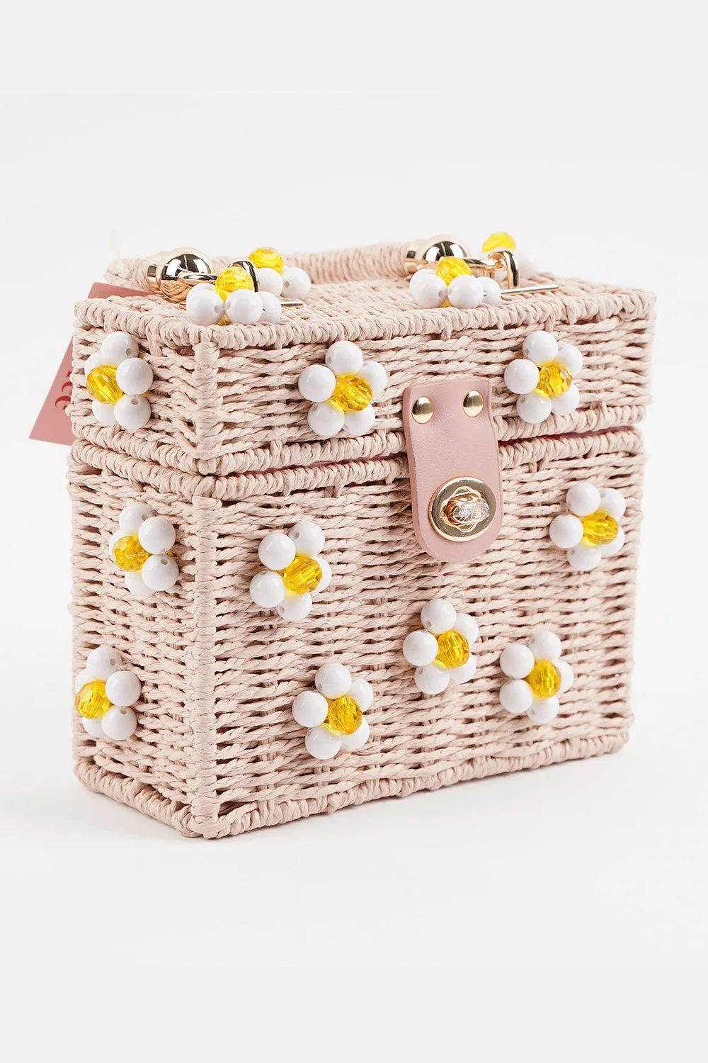Daisy Bag - Light Pink + White sold by Buddy Love product image thumbnail 2