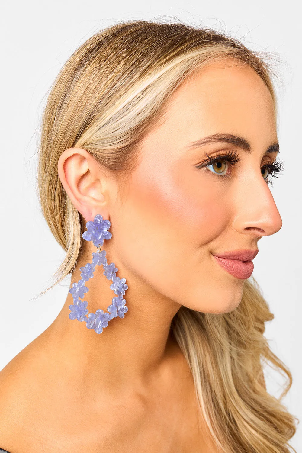 Bianca Statement Earrings - Periwinkle sold by Buddy Love product image thumbnail 3
