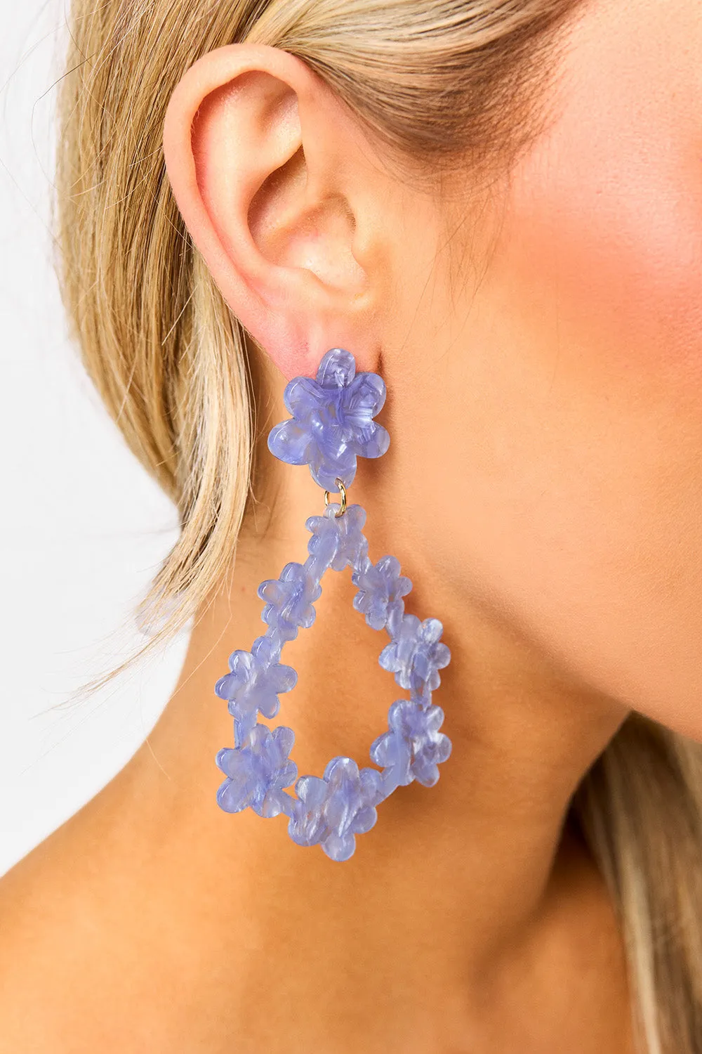 Bianca Statement Earrings - Periwinkle sold by Buddy Love