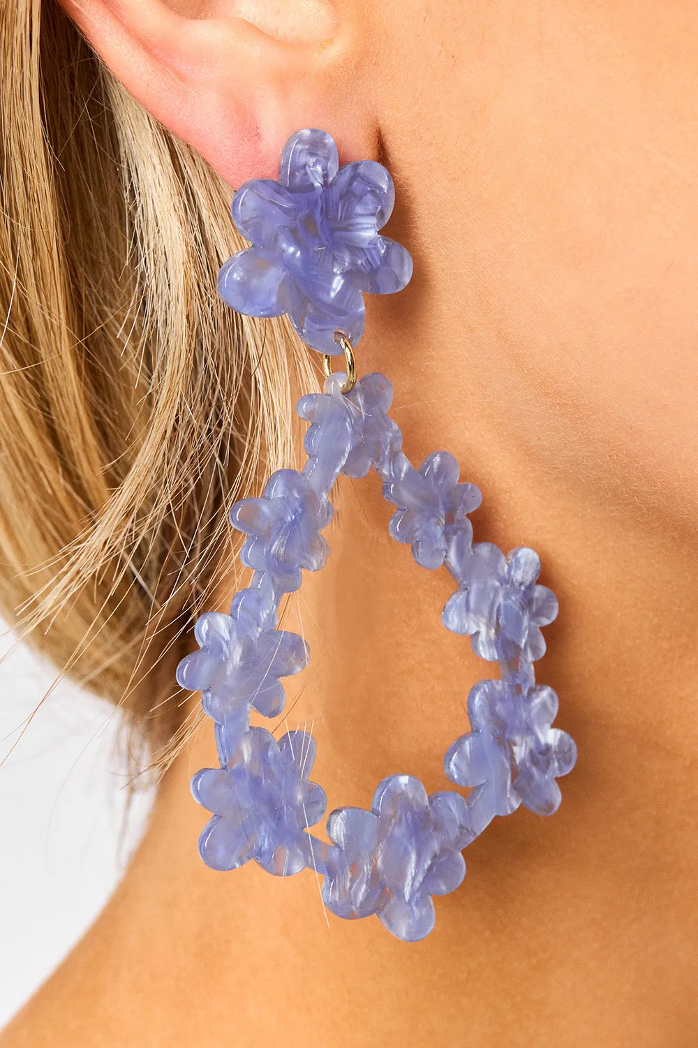 Bianca Statement Earrings - Periwinkle sold by Buddy Love product image thumbnail 2