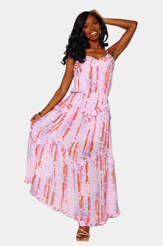 Rori Tie-Shoulder Maxi Dress - Jewel sold by Buddy Love