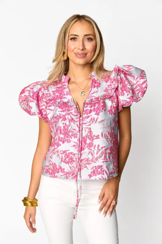 Leeland Puff Sleeve Top - Bristol sold by Buddy Love