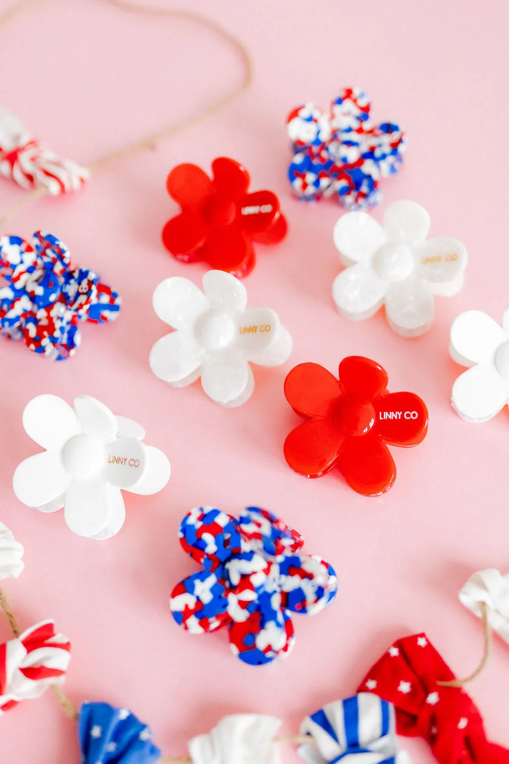 Flower Hair Clip - Gigi - True Red sold by Buddy Love product image thumbnail 3