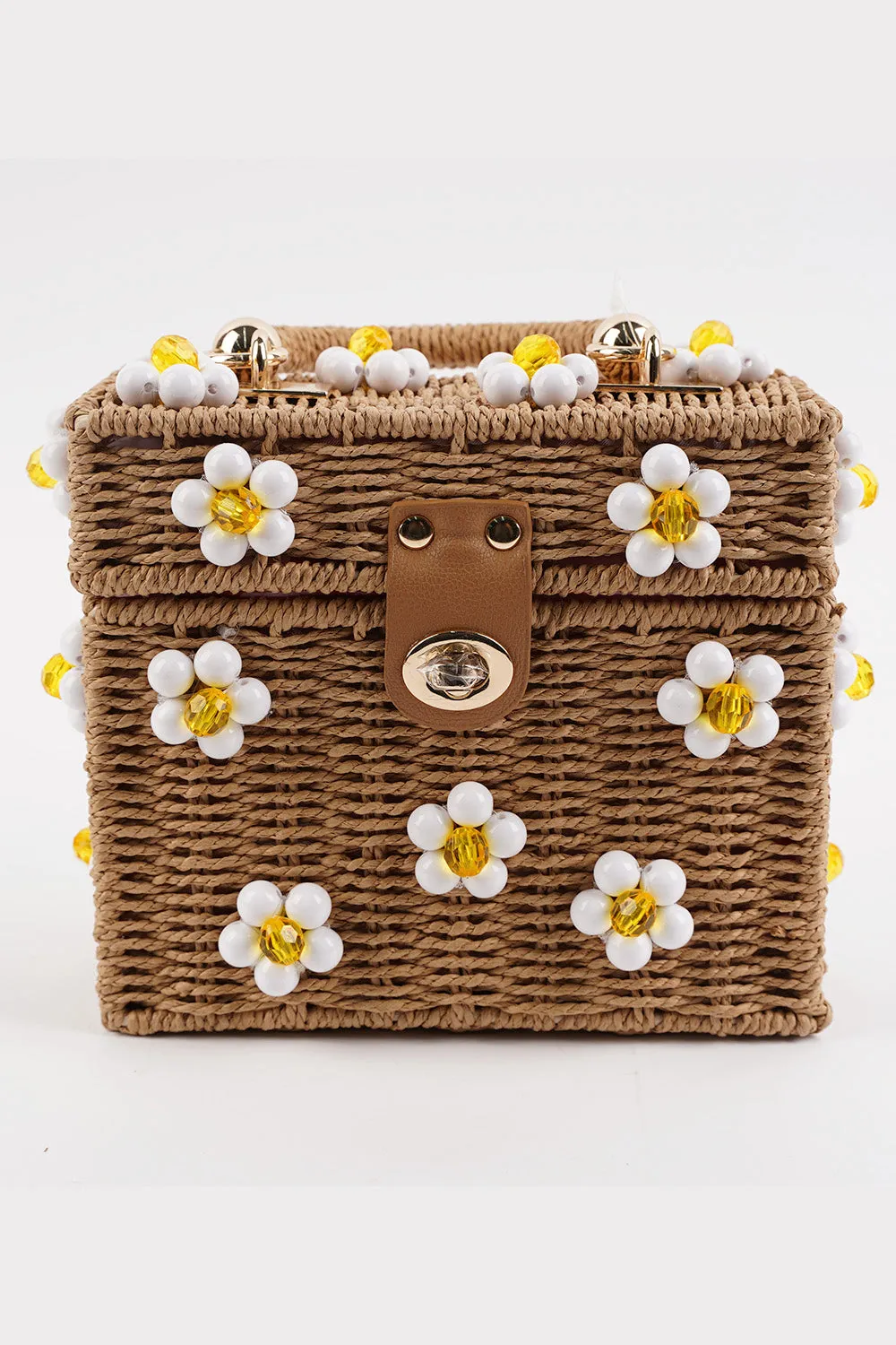 Daisy Bag - Tan + White sold by Buddy Love product image thumbnail 2