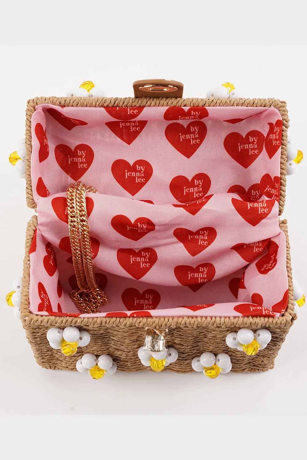 Daisy Bag - Tan + White sold by Buddy Love product image thumbnail 3