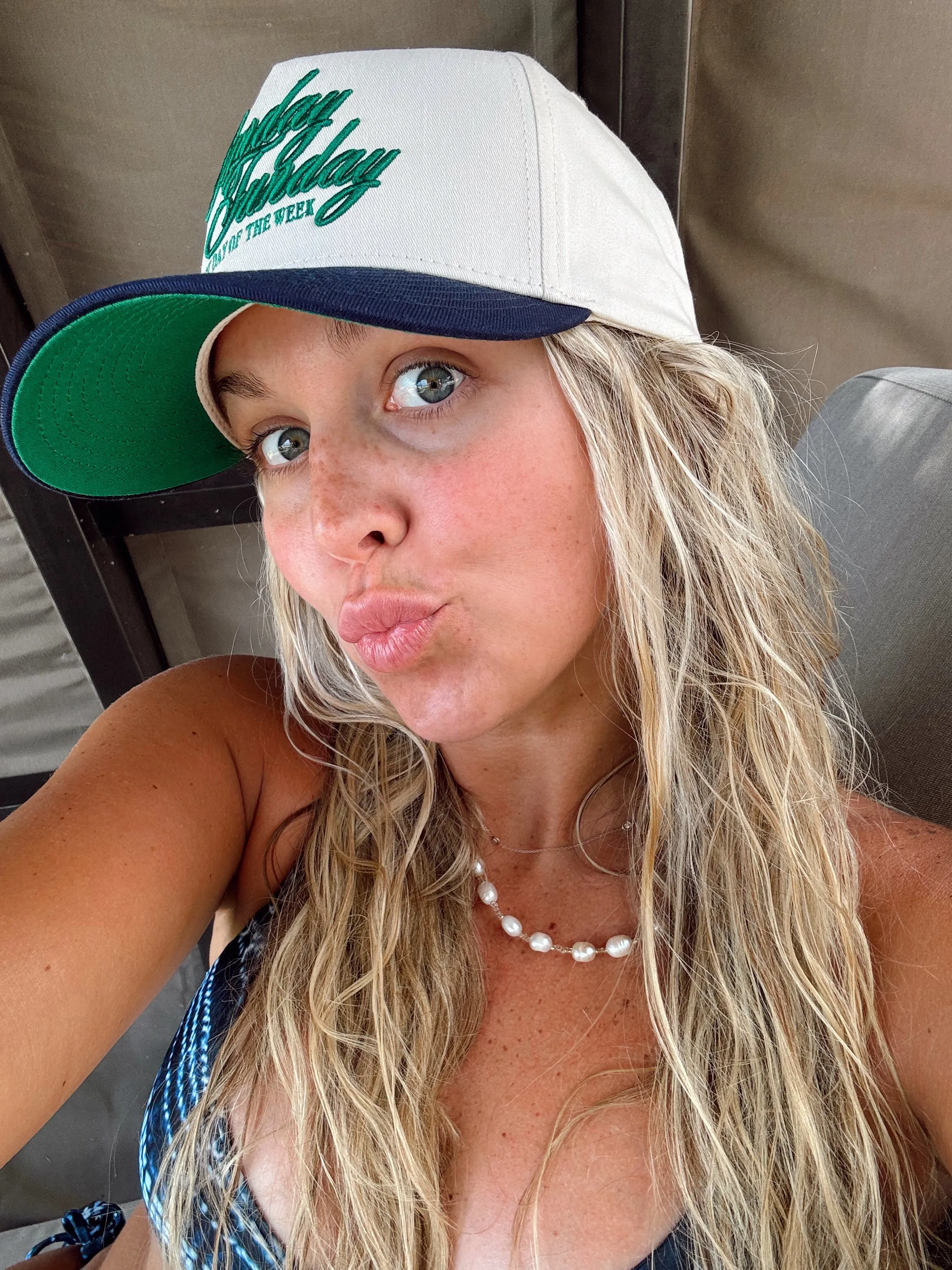 Sunday Funday Best Day of the Week- Navy Canvas Vintage Trucker sold by Buddy Love product image thumbnail 5